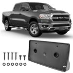 Front License Plate Frame for Ram 1500 DT 2019 2020 2021 2022 2023 2024 Licence Plate Holder fits Perfectly with Curvature of Front Bumper Ram License Plate Frame Replace OE CH1068151 68274215AE