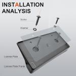 Front License Plate Frame for Ram 1500 DT 2019 2020 2021 2022 2023 2024 Licence Plate Holder fits Perfectly with Curvature of Front Bumper Ram License Plate Frame Replace OE CH1068151 68274215AE