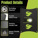 Front License Plate Frames Compatible with Land Rover Range Rover/LR2/LR3/LR4, License Plate Grille Mount, No Drill Durable Bracket with Anti Theft Screws