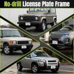 Front License Plate Frames Compatible with Land Rover Range Rover/LR2/LR3/LR4, License Plate Grille Mount, No Drill Durable Bracket with Anti Theft Screws