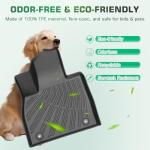 Floor Mats for Ford Focus Hatchback 2012-2018, Custom Fit Floor Liner for Focus SE/S/SEL/Titanium, TPE Waterproof Anti-Slip Full Set Mats, Front 2nd Row & Trunk Mats