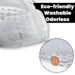 Zento Deals Car Floor Mat - Clear All Weather Floor Mat - Heavy Duty Weather Protection Mats – Universal Fit 4pc Front and Rear – Non Slip Car Van SUV Protection Liner