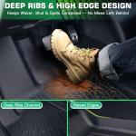 Floor Mats for Ford Focus Hatchback 2012-2018, Custom Fit Floor Liner for Focus SE/S/SEL/Titanium, TPE Waterproof Anti-Slip Full Set Mats, Front 2nd Row & Trunk Mats