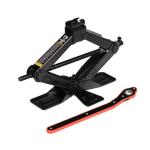 Big RED AST10202SR Torin Wide Base Cross Car Scissor Jack: Steel Portable Quick Lift Tire Jacks Include Ratchet Wrench for Car, Truck, Sedans and MPV, 1.5 Ton (3,000 lbs) Capacity, Black