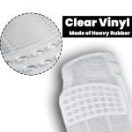 Zento Deals Car Floor Mat - Clear All Weather Floor Mat - Heavy Duty Weather Protection Mats – Universal Fit 4pc Front and Rear – Non Slip Car Van SUV Protection Liner