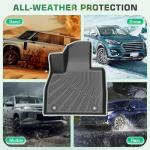 Floor Mats for Ford Focus Hatchback 2012-2018, Custom Fit Floor Liner for Focus SE/S/SEL/Titanium, TPE Waterproof Anti-Slip Full Set Mats, Front 2nd Row & Trunk Mats