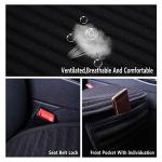 Suninbox Car Seat Covers Buckwheat Hull Universal Car Seat Covers,Bottom Seat Covers for Cars,Truck Seat Covers,Car Seat Cushion Protector Mats Pad,Gray Front Seat