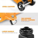 PM PERFORMOTOR Low Profile Hydraulic Trolley Service/Floor Jack, 2 Ton (4000 lbs) Capacity, Lifting Range 5.1"-13",Orange,PM-TOL-FJ20-OG