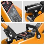 PM PERFORMOTOR Low Profile Hydraulic Trolley Service/Floor Jack, 2 Ton (4000 lbs) Capacity, Lifting Range 5.1"-13",Orange,PM-TOL-FJ20-OG