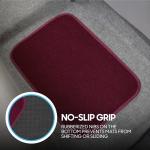 BDK Premium Burgundy Red Carpet Floor Mats for Cars - Universal Fit Interior 4-Piece Car Mats Full Set with Vinyl Heel Pad Protector - Cute Car Accessories Interior Floor Covers for SUVs & Trucks