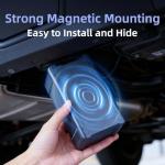 4G GPS Tracker for Vehicles, up to 3 Months Battery Life 6000mah, 10S Realtime Tracking, Geo-Fence, Strong Magnetic Car Tracker Device Hidden Tracking Devices for Cars Motorbycles, Subscription Needed