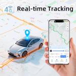 4G GPS Tracker for Vehicles, up to 3 Months Battery Life 6000mah, 10S Realtime Tracking, Geo-Fence, Strong Magnetic Car Tracker Device Hidden Tracking Devices for Cars Motorbycles, Subscription Needed