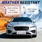 GaRhomxy Silicone License Plate Frames, 2 Pack Black License Plate Frame, Easy to Install Universal US License Plate Holder, Rust Proof, Weatherproof & Rattle-Proof, Car Exterior Accessories