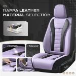 Coverado Car Seat Covers Full Set, Seat Covers for Cars, Front Seat Covers and Back Seat Cover Waterproof Leather Automotive Seat Cover, Universal Car Interior Protectors Cushion for Most Cars