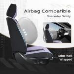 Coverado Car Seat Covers Full Set, Seat Covers for Cars, Front Seat Covers and Back Seat Cover Waterproof Leather Automotive Seat Cover, Universal Car Interior Protectors Cushion for Most Cars