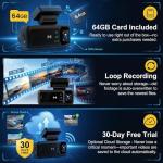 4G LTE Dash Cam with Live Remote Viewing, 1080P Dual Car Security Camera (Front and Cabin), Uboxpro App Control, 24/7 Smart Parking Monitor, Night Vision, Built-in GPS, OBD Power Port + SIM Card