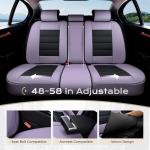 Coverado Car Seat Covers Full Set, Seat Covers for Cars, Front Seat Covers and Back Seat Cover Waterproof Leather Automotive Seat Cover, Universal Car Interior Protectors Cushion for Most Cars