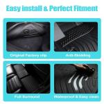 GXARTS TPE Floor Mats Liner Compatible with Ford Explorer & Mercury Mountaineer 2006-2010 (Only fits 2nd Row Bench/Bucket no Center Console Models) All Weather Non-Slip Waterproof Floor Liners