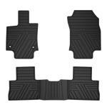 All Weather Floor Mats Custom Fit for Toyota RAV4 2019-2025 Waterproof Heavy Duty Anti-Slip Car Mats, 1st & 2nd Row Full Black