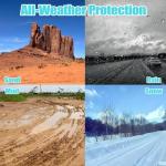 GXARTS TPE Floor Mats Liner Compatible with Ford Explorer & Mercury Mountaineer 2006-2010 (Only fits 2nd Row Bench/Bucket no Center Console Models) All Weather Non-Slip Waterproof Floor Liners