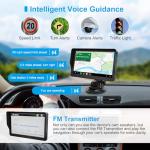 9" GPS Navigator for Car Truck RV, GPS Navigation System with 2026 Maps Free Lifetime Updates, Custom Truck Routing, Speed Camera Alerts, Day/Night Mode (Blue)