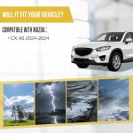 Eozvou No Drill License Plate Frame Compatible with Mazda CX-90 2024-2024 Tow Hook License Plate Holder with Anti-Theft Mounting Screws