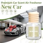 AROIC 6 Pack Car Air Freshener Hanging, New Car Scent Natural Plant Essential Oil Fragrance Diffuser, Unisex Air Freshener Aromatherapy Effectively Eliminates Odors Long-Lasting Fresh Scent (8ml Each)