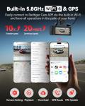 REDTIGER 4K Dash Cam Front and Rear, STARVIS 2 Sensor, 64GB Card Included, 4K/2.5K+1080P Dual Dash Camera for Cars Built-in WiFi GPS, 3.18 Inch IPS Screen, 170° Wide Angle, Parking Monitor (F7N Pro)