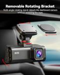 REDTIGER 4K Dash Cam Front and Rear, STARVIS 2 Sensor, 64GB Card Included, 4K/2.5K+1080P Dual Dash Camera for Cars Built-in WiFi GPS, 3.18 Inch IPS Screen, 170° Wide Angle, Parking Monitor (F7N Pro)