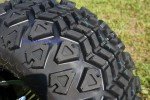 10" Black Steel Golf Cart Wheels & Tires Set