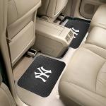 FANMATS 12309 MLB New York Yankees Back Row Utility Car Mats - 2 Piece Set, 14in. x 17in., All Weather Protection, Universal Fit, Deep Resevoir Design, Molded Team Logo