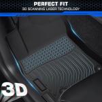 Floor Mats for 2021-2024 2025 Hyundai Elantra & Elantra N (Not for Hybrid), All Weather TPE Cargo Mat Floor Liners with 1st & 2nd Row Car Mats and Trunk Floor Mat