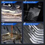 Floor Mats for 2021-2024 2025 Hyundai Elantra & Elantra N (Not for Hybrid), All Weather TPE Cargo Mat Floor Liners with 1st & 2nd Row Car Mats and Trunk Floor Mat