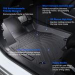 Floor Mats for 2021-2024 2025 Hyundai Elantra & Elantra N (Not for Hybrid), All Weather TPE Cargo Mat Floor Liners with 1st & 2nd Row Car Mats and Trunk Floor Mat
