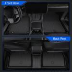 Floor Mats for 2021-2024 2025 Hyundai Elantra & Elantra N (Not for Hybrid), All Weather TPE Cargo Mat Floor Liners with 1st & 2nd Row Car Mats and Trunk Floor Mat