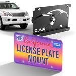 Gwaelne Front License Plate Frames Compatible with Lexus ES/GS/GX/HS/is/LFA/LS/LX/NX/RX/RX 350/SC/TX, Grille Mount Tag Holder for License Plate, No Drill Durable License Plate Mounting Bracket