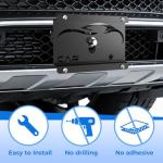 Gwaelne Front License Plate Frames Compatible with Lexus ES/GS/GX/HS/is/LFA/LS/LX/NX/RX/RX 350/SC/TX, Grille Mount Tag Holder for License Plate, No Drill Durable License Plate Mounting Bracket