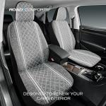 Road Comforts Baja Blanket Seat Covers Gray Diamond Bucket Seat Covers Low Back - Jacquard Fabric, Airbag Compatible, Universal Fit for Cars, Trucks, SUVs, and Vans