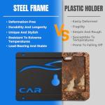 Gwaelne Front License Plate Frames Compatible with Lexus ES/GS/GX/HS/is/LFA/LS/LX/NX/RX/RX 350/SC/TX, Grille Mount Tag Holder for License Plate, No Drill Durable License Plate Mounting Bracket