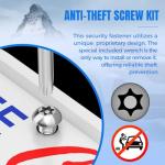 Gwaelne Front License Plate Frames Compatible with Lexus ES/GS/GX/HS/is/LFA/LS/LX/NX/RX/RX 350/SC/TX, Grille Mount Tag Holder for License Plate, No Drill Durable License Plate Mounting Bracket