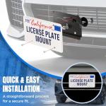 Gwaelne Front License Plate Frames Compatible with Lexus ES/GS/GX/HS/is/LFA/LS/LX/NX/RX/RX 350/SC/TX, Grille Mount Tag Holder for License Plate, No Drill Durable License Plate Mounting Bracket