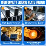 Gwaelne Front License Plate Frames Compatible with Lexus ES/GS/GX/HS/is/LFA/LS/LX/NX/RX/RX 350/SC/TX, Grille Mount Tag Holder for License Plate, No Drill Durable License Plate Mounting Bracket