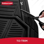 Rubbermaid Car Mat Full Set All-Weather Heavy-Duty 4 Pieces– Trim-to-Fit Universal Car Mats Full Set – Waterproof Rubber Floor Liners for Most Trucks, SUVs, Vans, and Sedans-Black