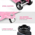 PM PERFORMOTOR Low Profile Hydraulic Trolley Service/Floor Jack, 1.5 Ton (3000 lbs) Capacity, Lifting Range 5.3"-12",Pink,PM-TOL-FJ15-PK