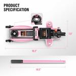 PM PERFORMOTOR Low Profile Hydraulic Trolley Service/Floor Jack, 1.5 Ton (3000 lbs) Capacity, Lifting Range 5.3"-12",Pink,PM-TOL-FJ15-PK