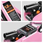 PM PERFORMOTOR Low Profile Hydraulic Trolley Service/Floor Jack, 1.5 Ton (3000 lbs) Capacity, Lifting Range 5.3"-12",Pink,PM-TOL-FJ15-PK