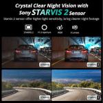 BOTSLAB 4K Dash Cam Front and Rear, STARVIS 2 Sensor, Voice Control, 64GB Card Included, 5GHz WiFi Dashcam Front and Rear Camera, Built in GPS, WDR Night Vision, 170°Wide Angle, 24H Parking Mode