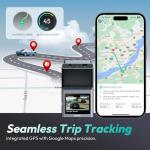 BOTSLAB 4K Dash Cam Front and Rear, STARVIS 2 Sensor, Voice Control, 64GB Card Included, 5GHz WiFi Dashcam Front and Rear Camera, Built in GPS, WDR Night Vision, 170°Wide Angle, 24H Parking Mode