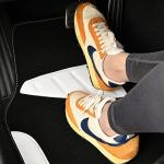 CAR PASS Waterproof Universal Fit Car Floor Mats, Car Mats Fit for SUV,Vans,sedans, Trucks,Set of 4pcs Car Carpet with Driver Heel Pad (White)