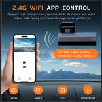 Dash Cam 2.5K Dash Camera for Cars, V200 WiFi Dash Cam Front, Wireless Dashcam with App, WDR Night Vision, G-Sensor Dash Camera, 24H Parking Mode, Loop Recording, Support 256GB Max